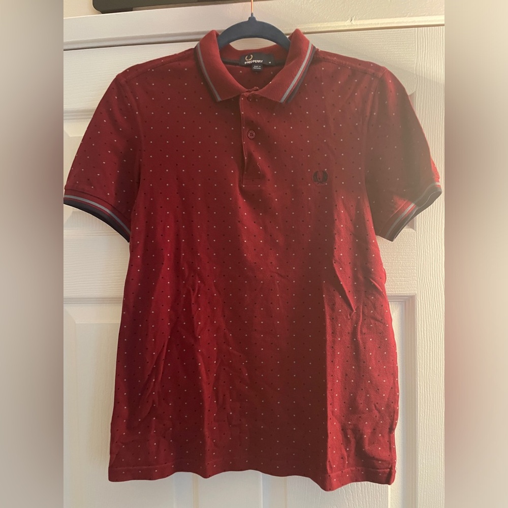 Fred Perry Men's Red Polo Shirt